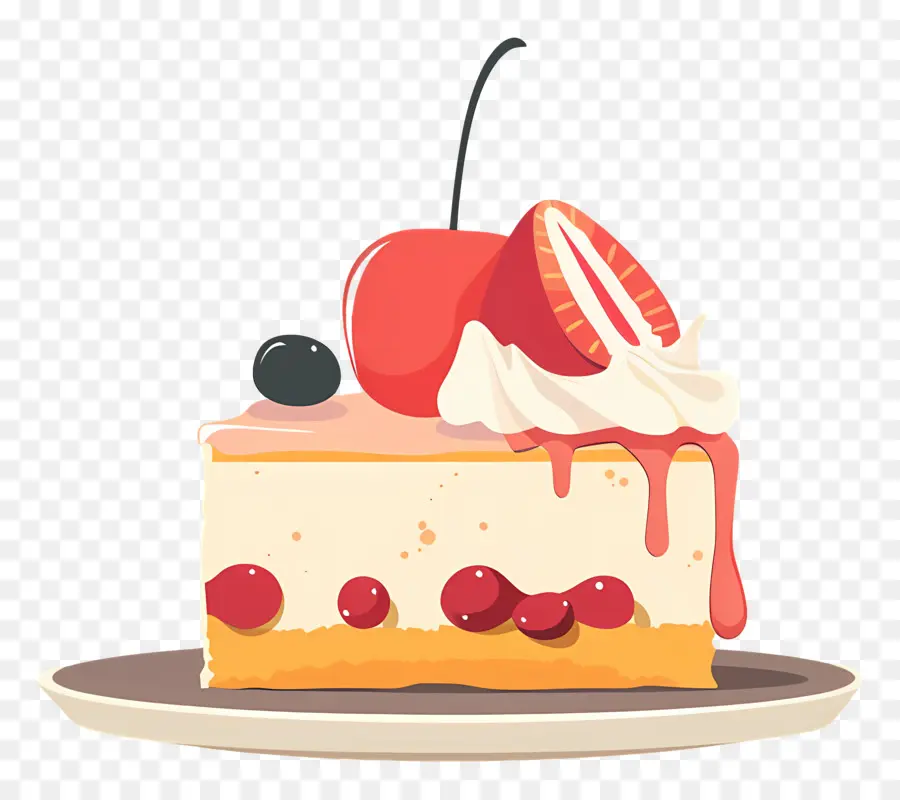 Tatlı，Vişneli Cheesecake PNG