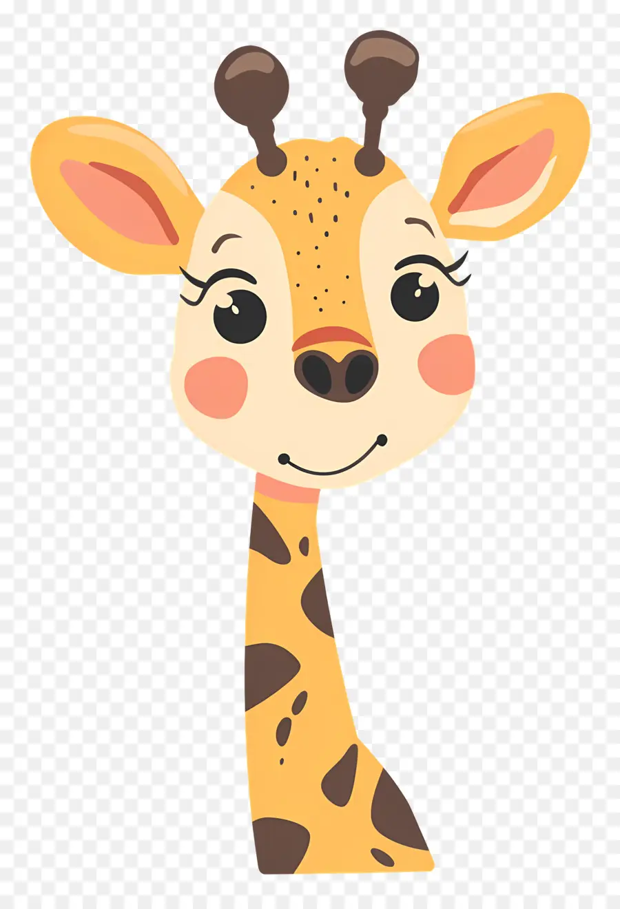 Sevimli Zürafa Yüzü，Karikatür Zürafa PNG