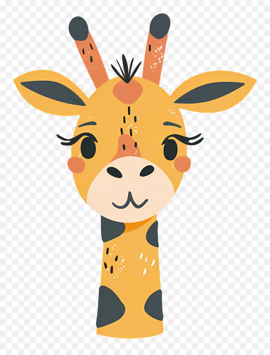 Sevimli Zürafa Yüzü，Zürafa PNG
