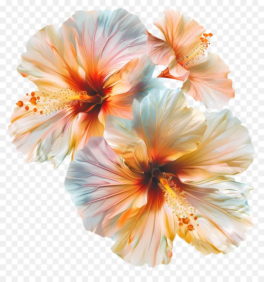 çiçek Zincirleri，Hibiskus çiçekleri PNG