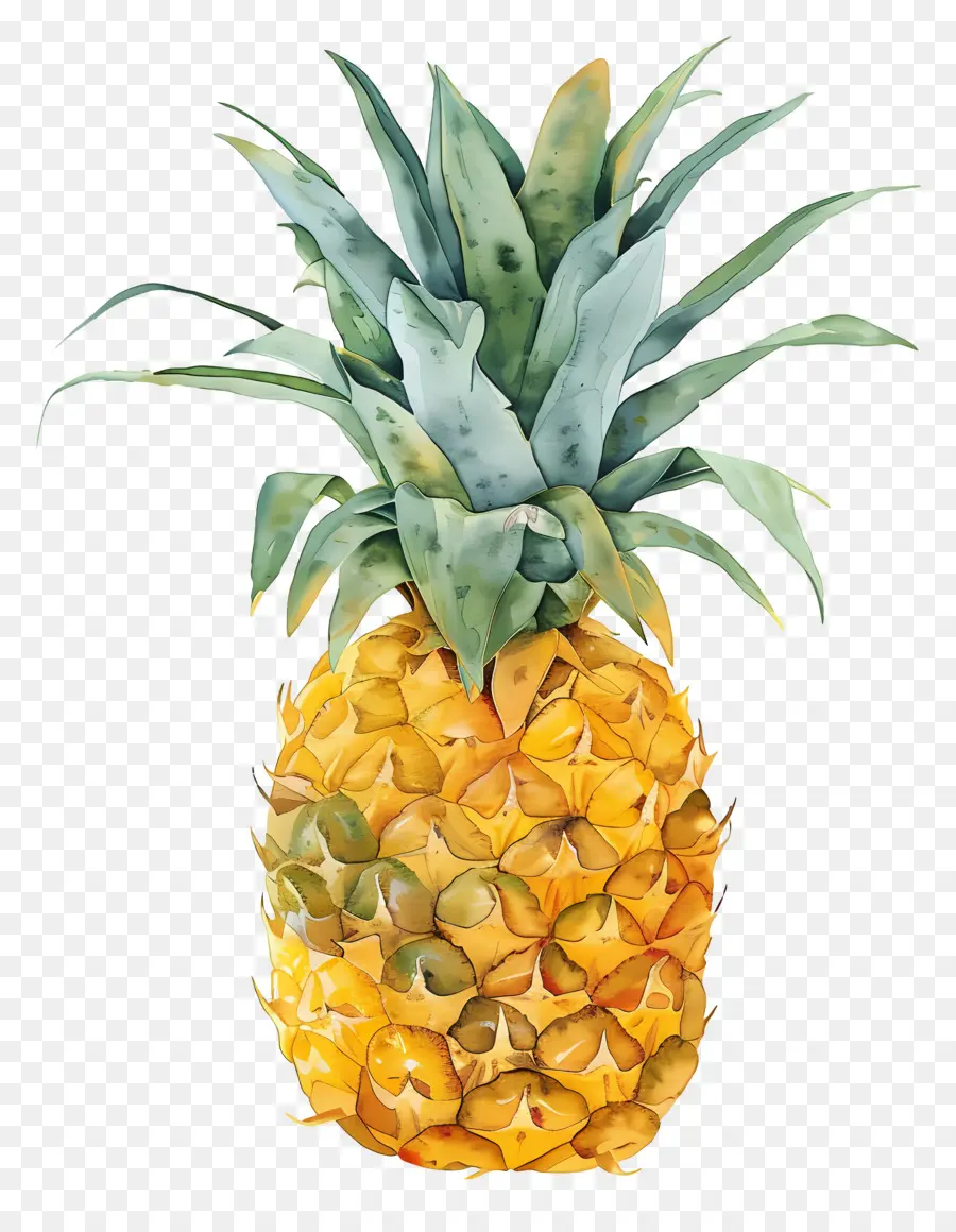 Ananas，Suluboya Resim PNG
