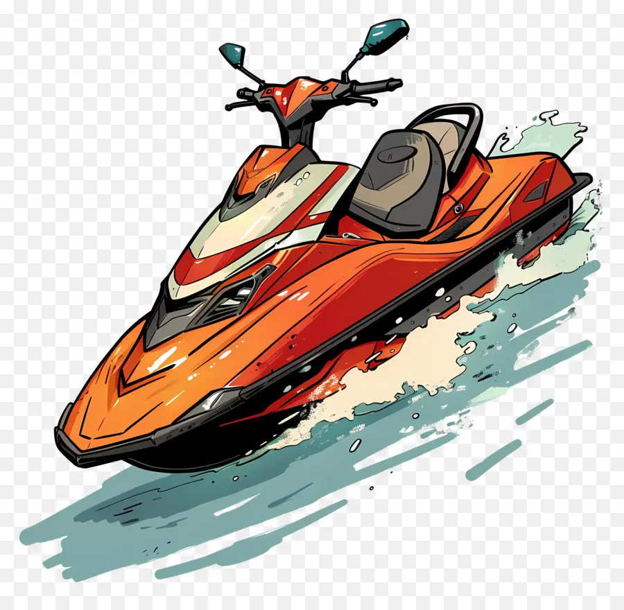 Jet Ski，Kırmızı Jet Ski PNG