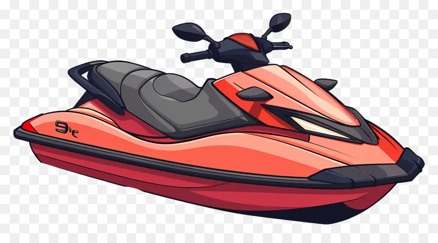 Jet Ski，Kırmızı PNG