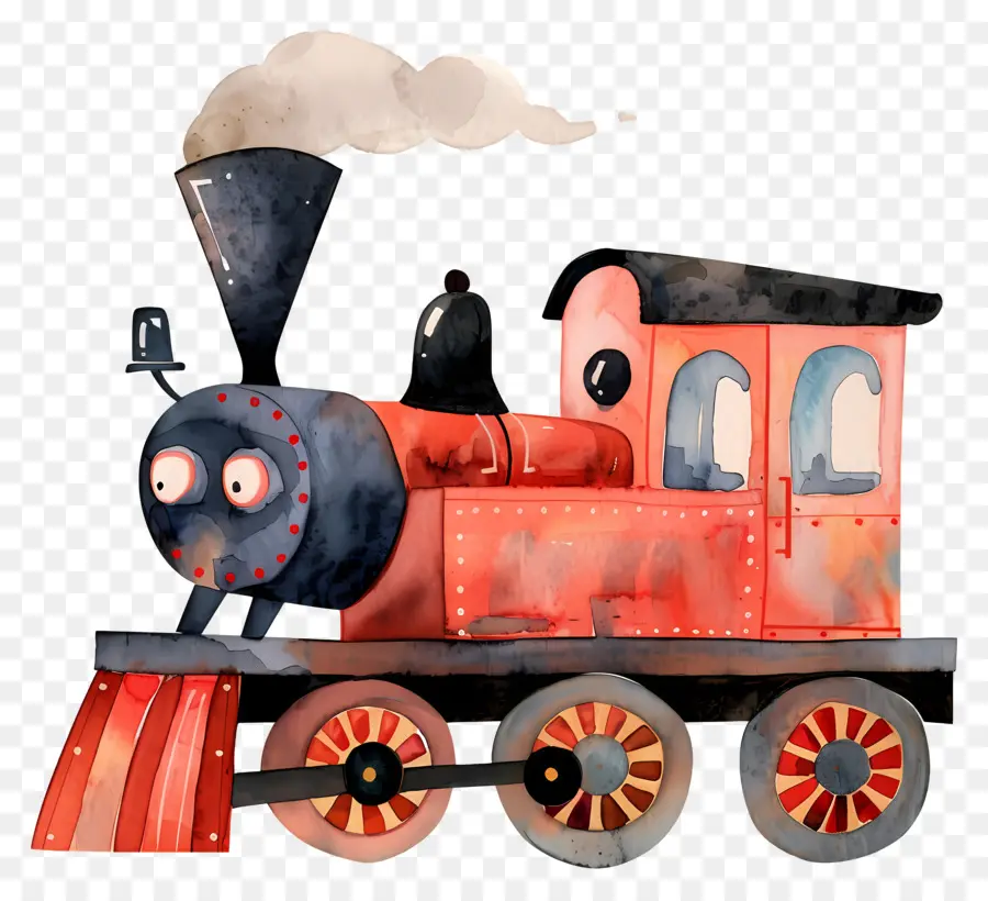 Tren，Kırmızı Buhar Motoru PNG