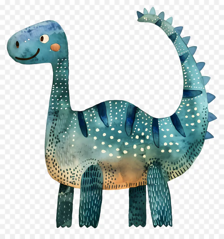 Dinozor，Mavi Ve Beyaz PNG