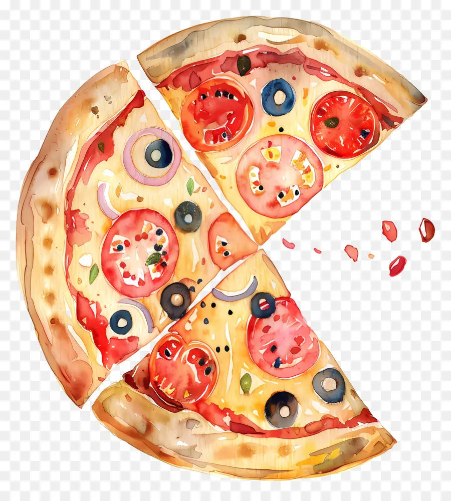 Pizza，Dilimler PNG