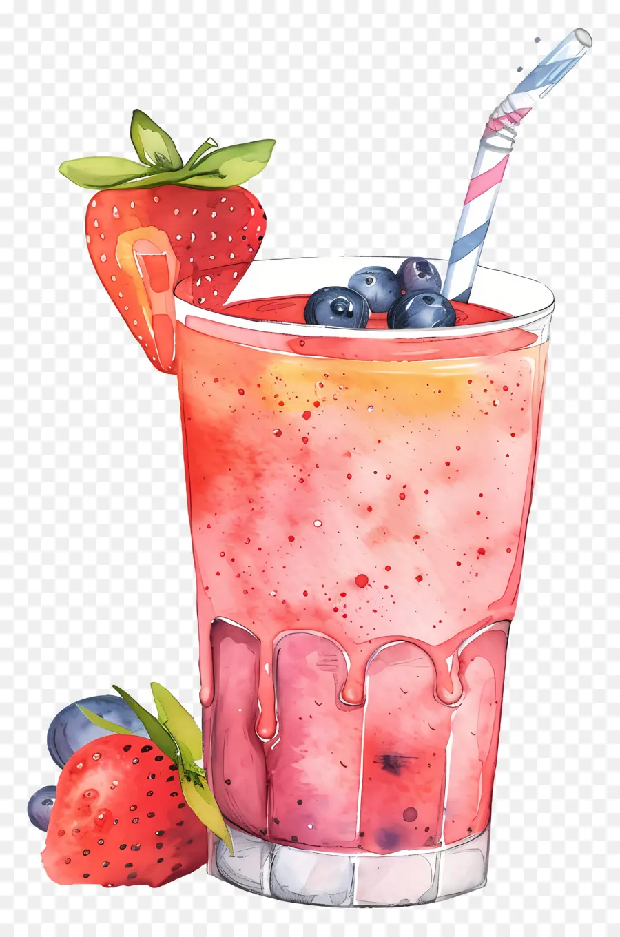 Güler Yüzlü，Yeşil Smoothie PNG