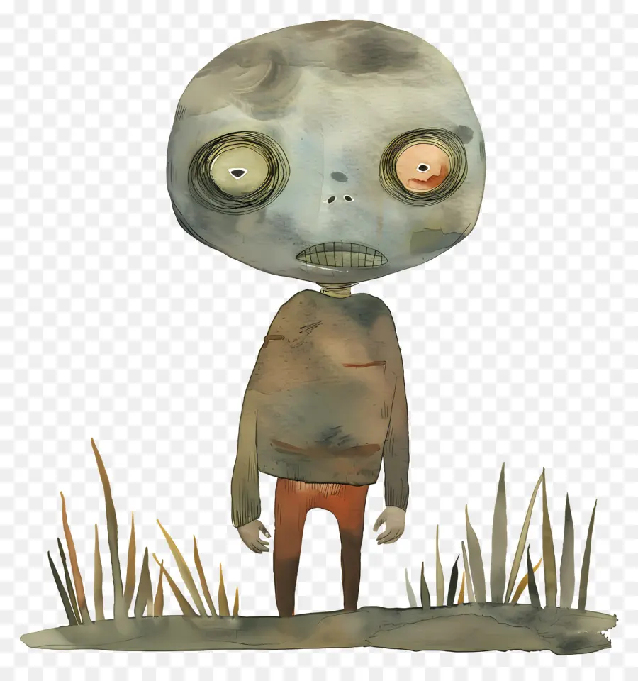 Zombi，Suluboya Resim PNG