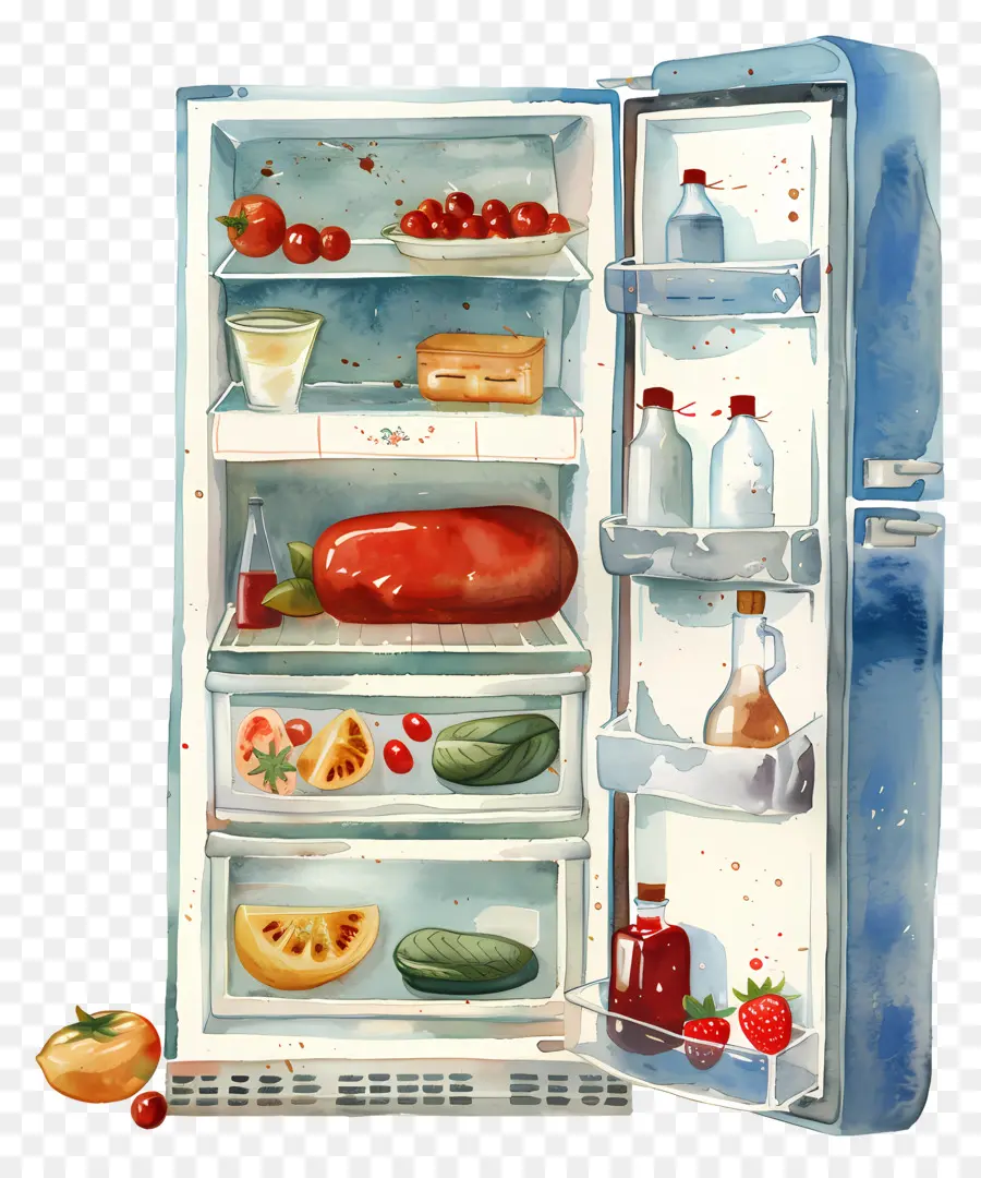 Buzdolabı，Gıda Maddeleri PNG