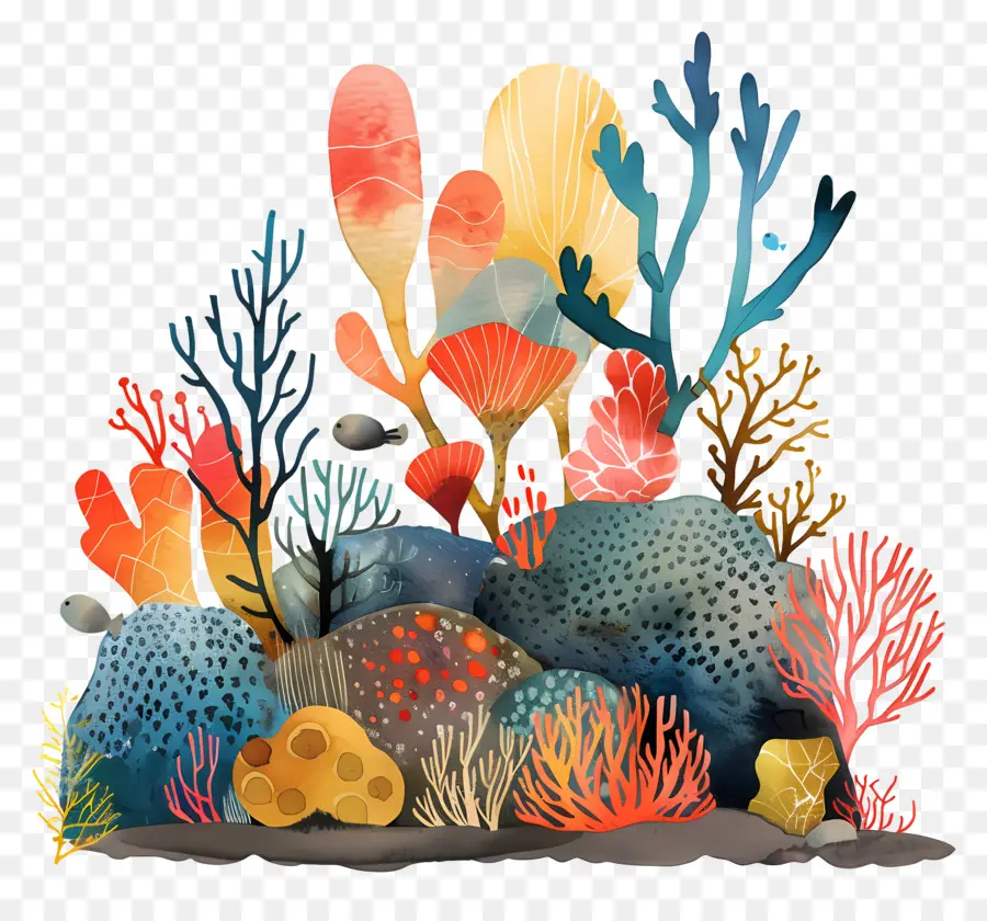 Mercan Resifi，Sualtı Ortamı PNG