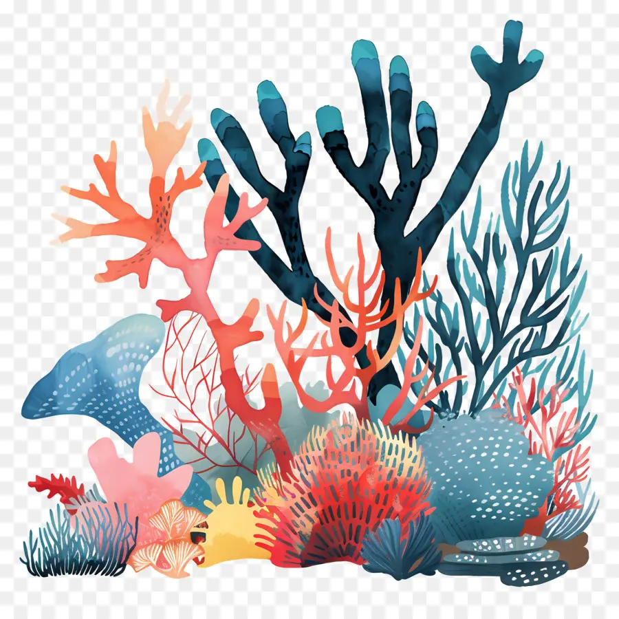 Mercan Resifi，Renkli Mercanlar PNG