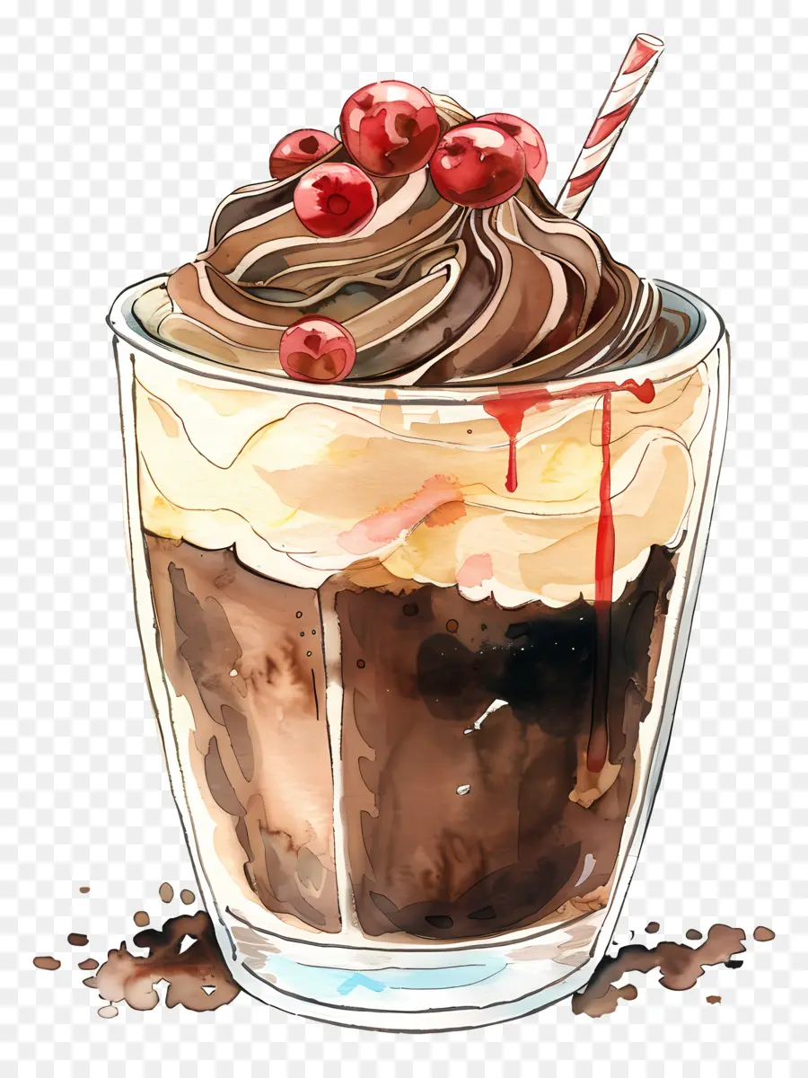 Çikolatalı Mousse，Milkshake PNG