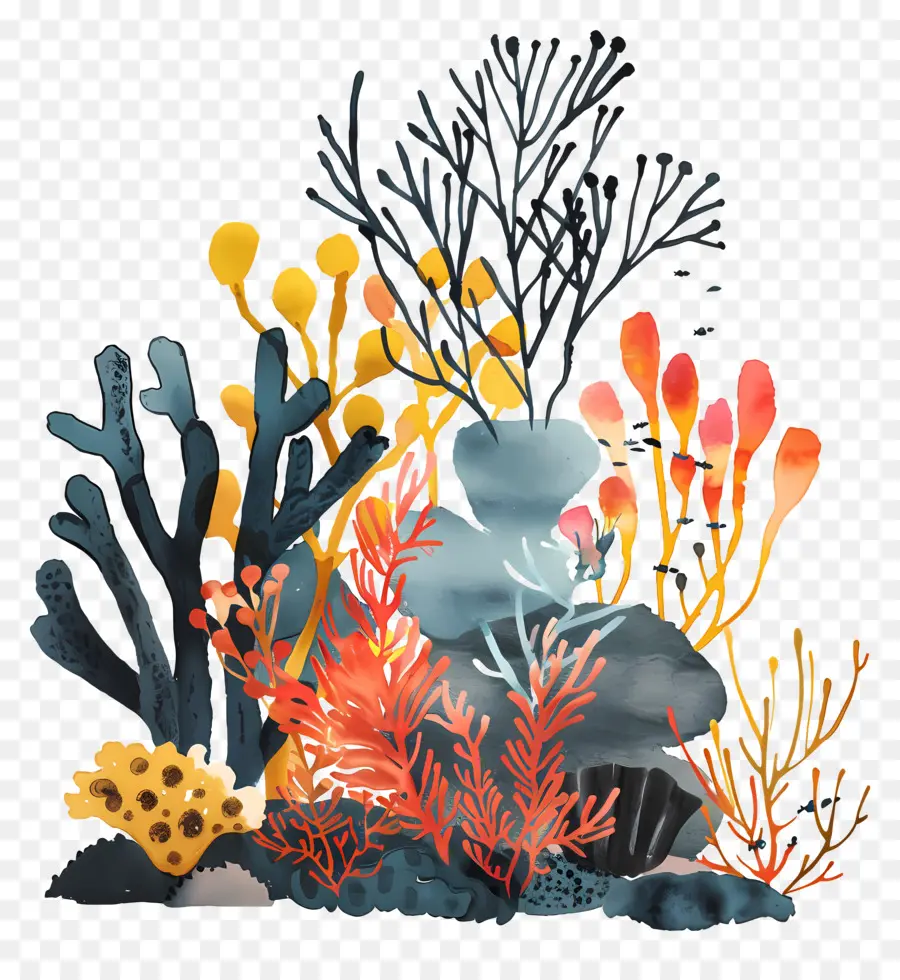Mercan Resifi，Sualtı Sahnesi PNG
