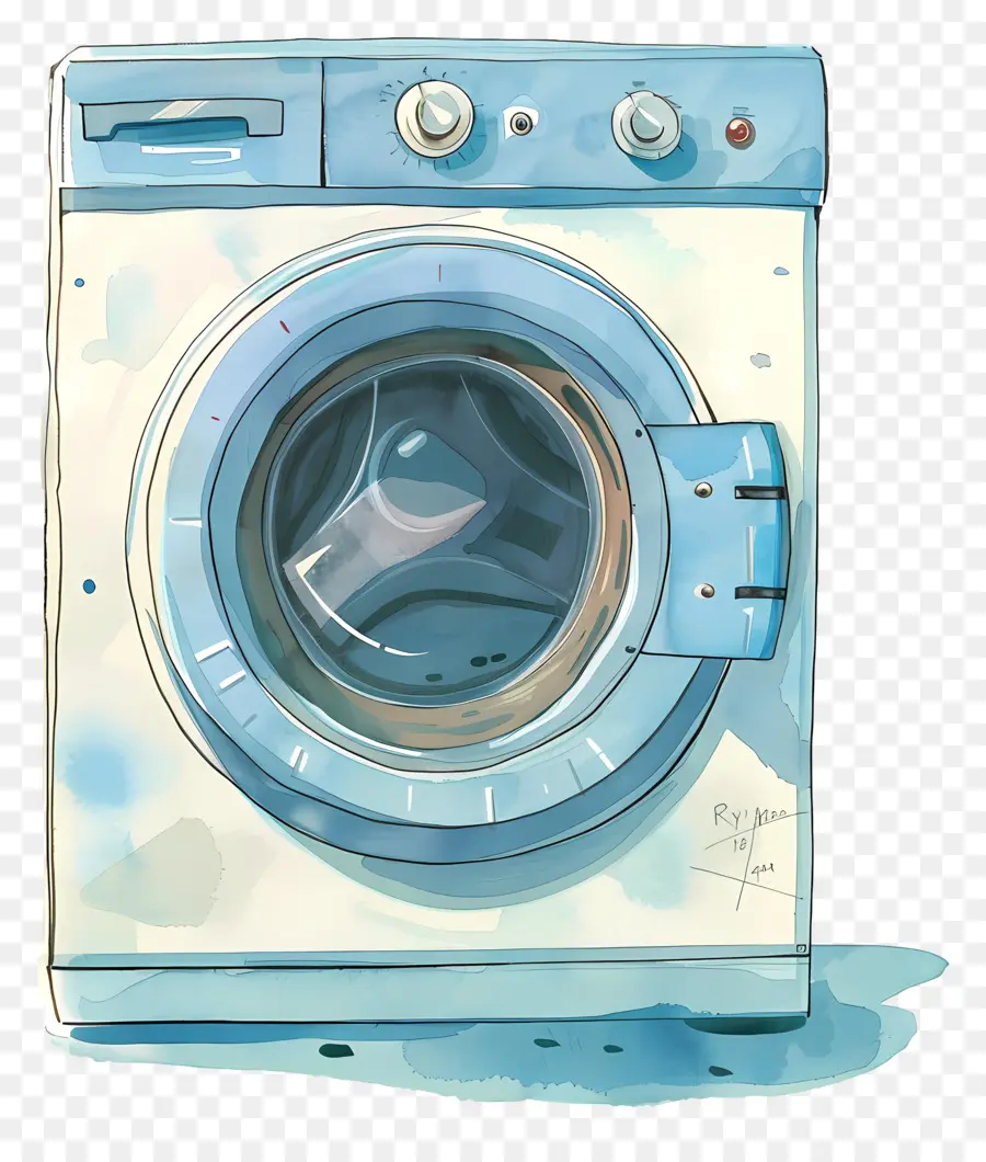 çamaşır Makinesi，Mavi Cihaz PNG