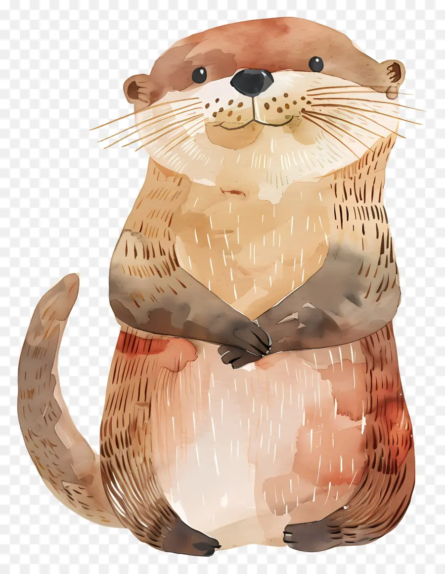 Su Samuru，Karikatür Otter PNG