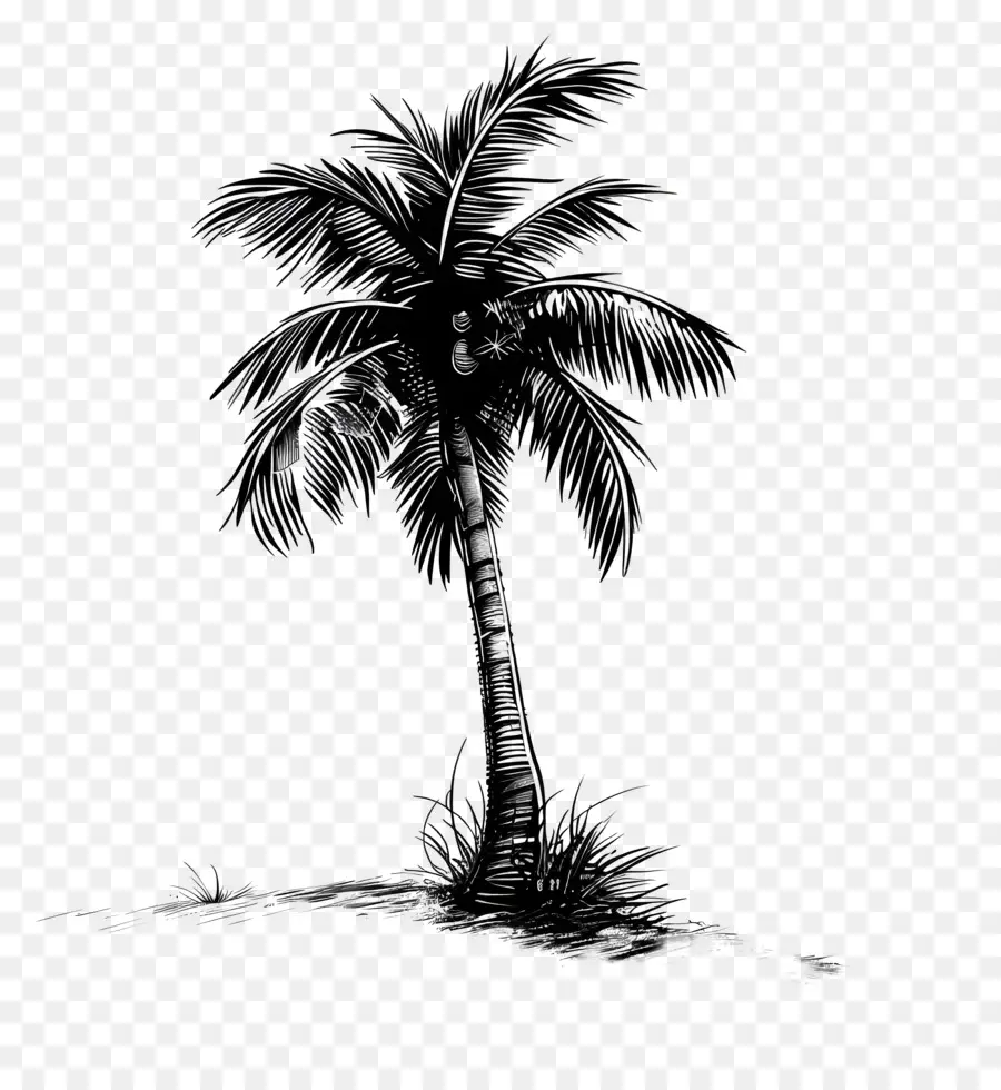Palmiye Ağacı Siluet，Palmiye Ağacı PNG