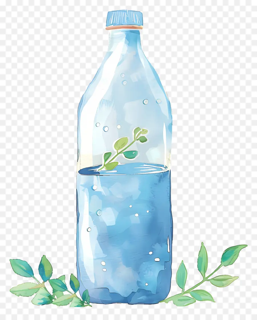Su şişesi，Suluboya Resim PNG