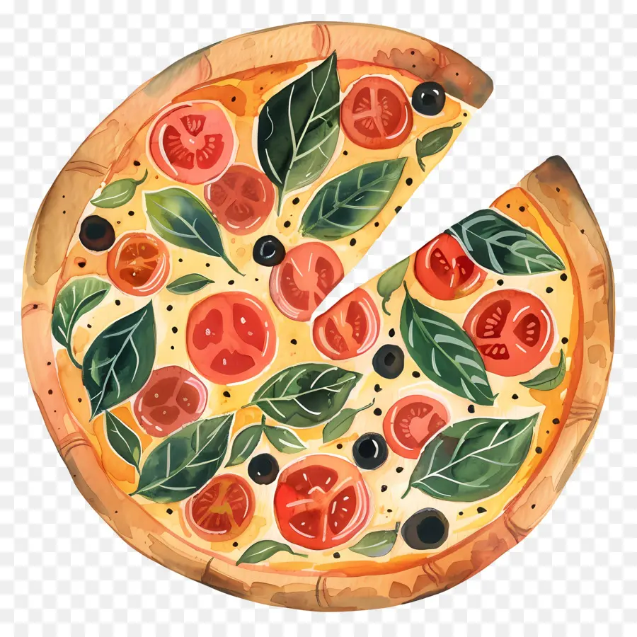 Pizza，Domates PNG