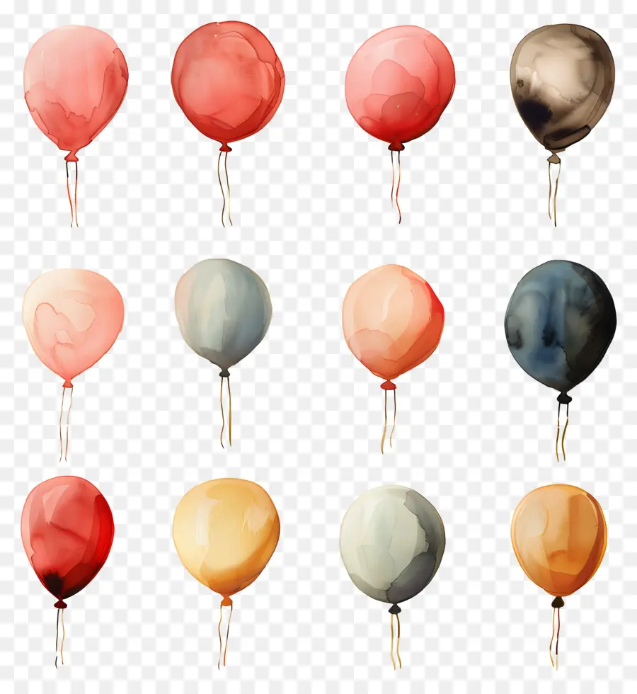 Balon，Suluboya Balonları PNG