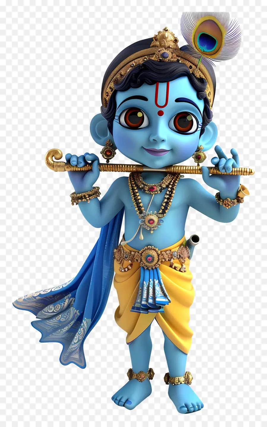 Krishna Janmashtami，Mavi çizgi Film Karakteri PNG