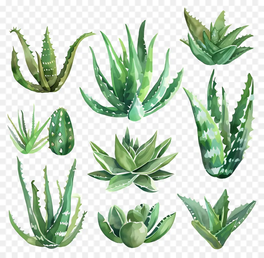 Aloe Vera，Etli PNG