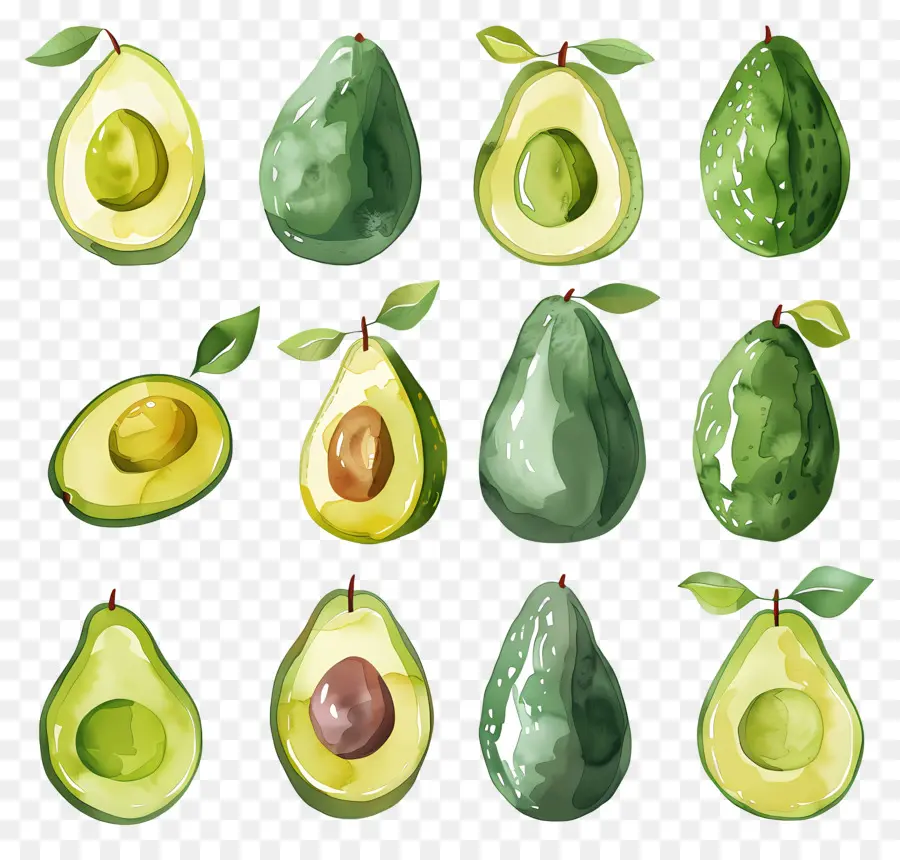 Avokado，Meyve PNG