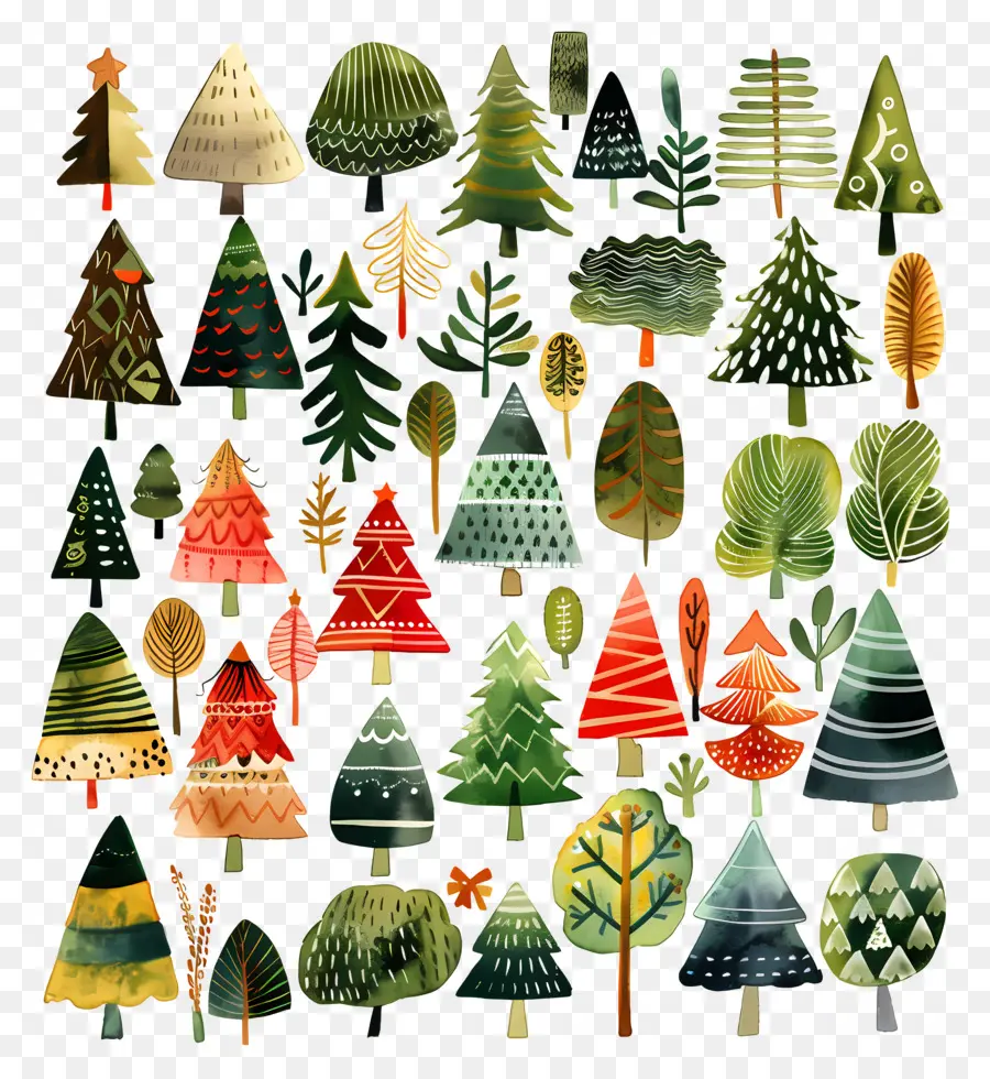 Noel Ağacı，Sanatsal Ağaçlar PNG