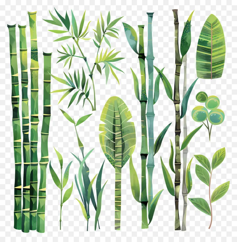 Bambu，Suluboya Resim PNG