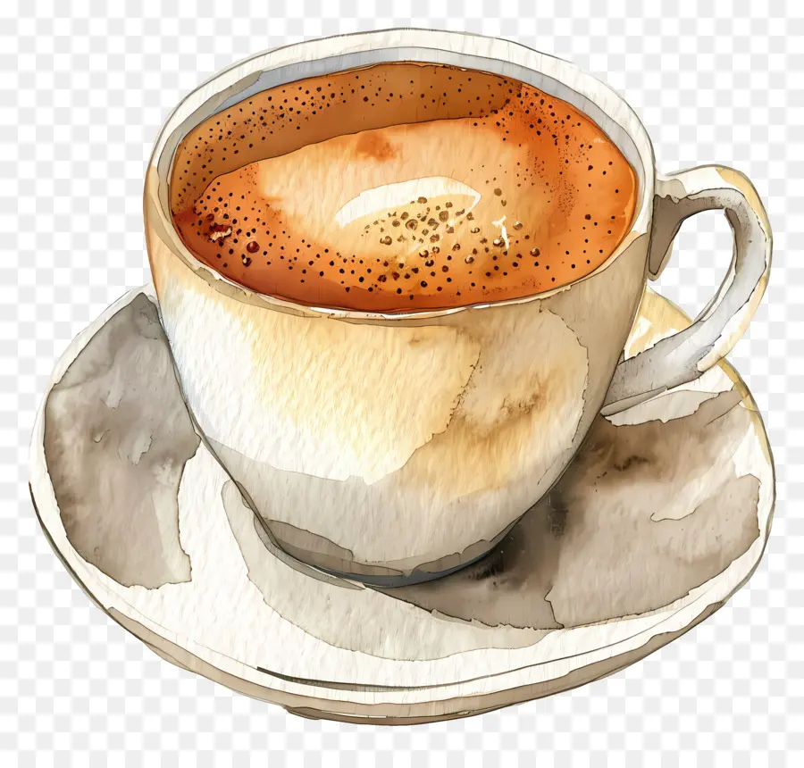 Kahve，Suluboya Resim PNG