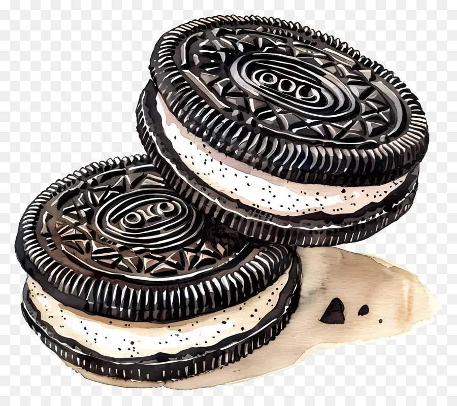 Oreo，Çikolatalı Kurabiyeler PNG