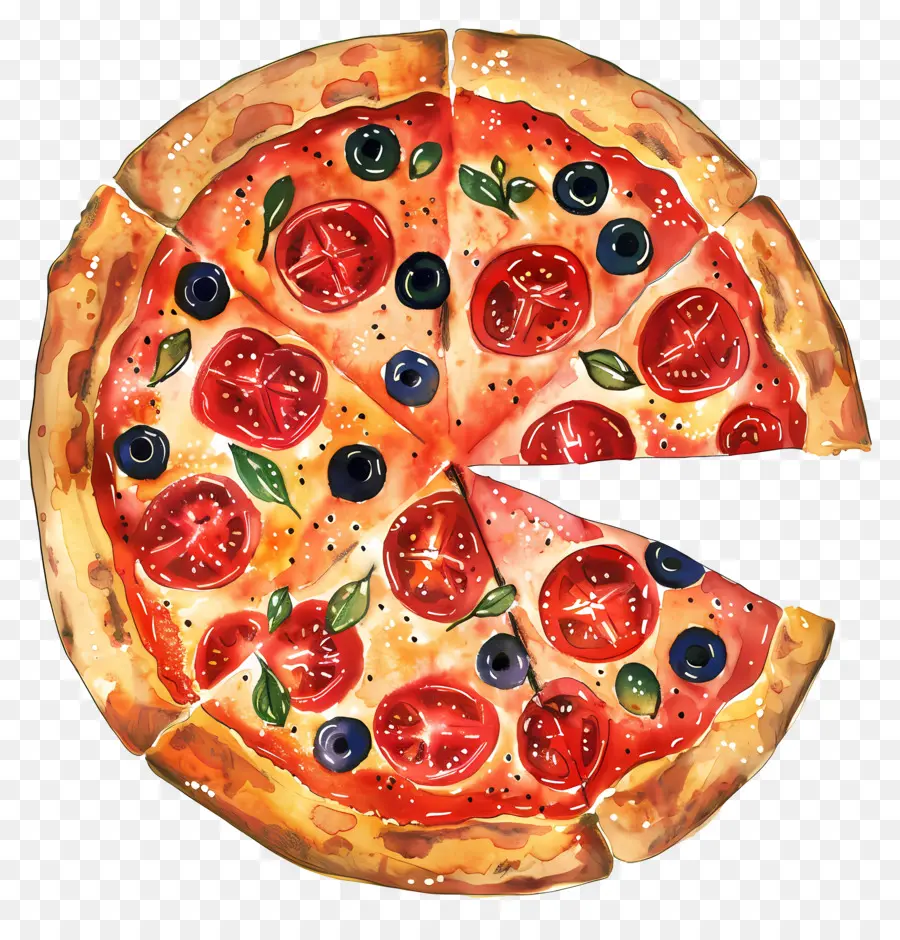 Pizza，Dilimler PNG