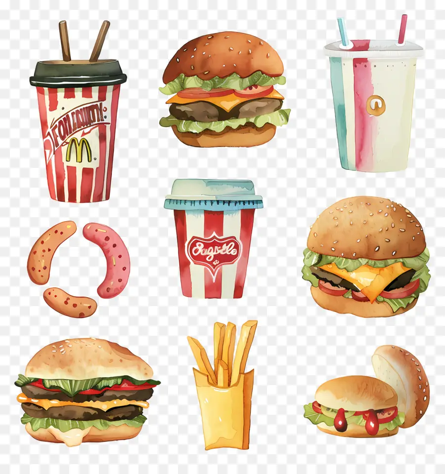 Hızlı Gıda，Hamburger PNG