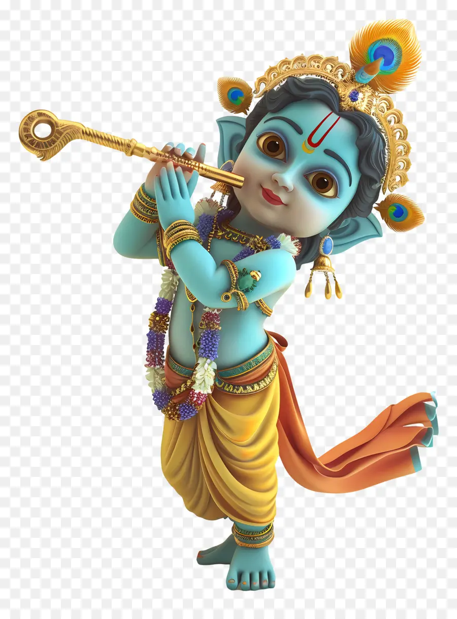 Krishna Janmashtami，Mavi Tanrı PNG