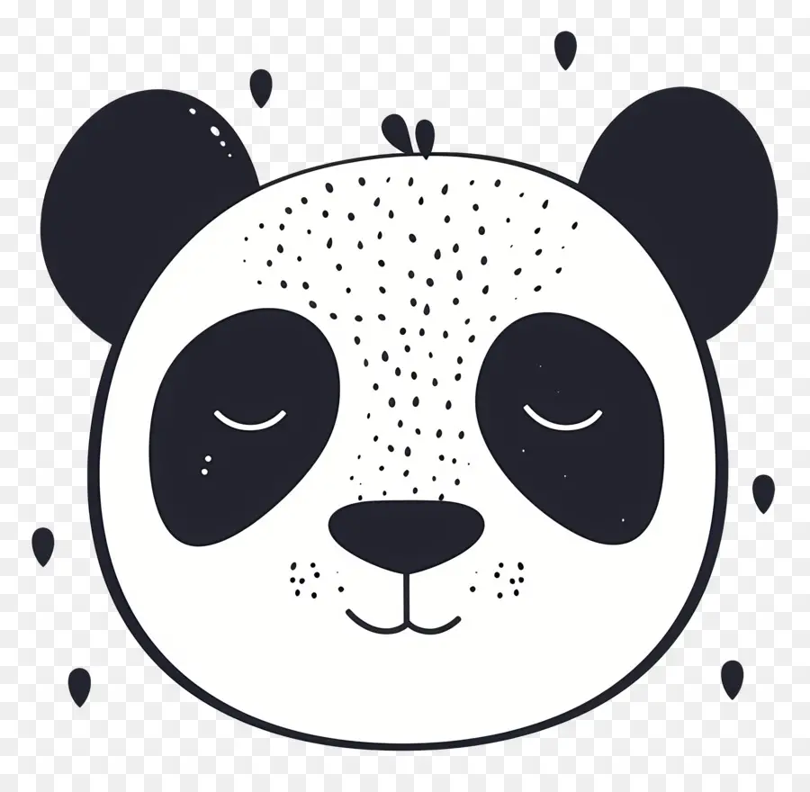 Panda Kafası，Panda PNG