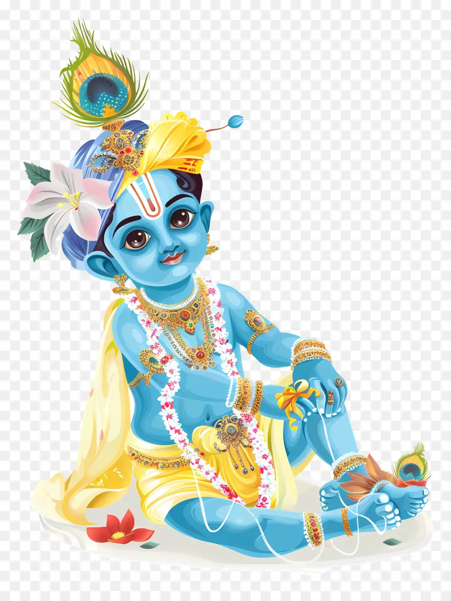 Krishna Janmashtami，Bebek Krishna PNG