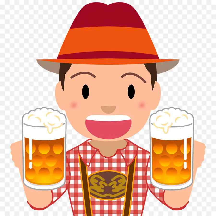 Oktoberfest，Bira Olan Adam PNG