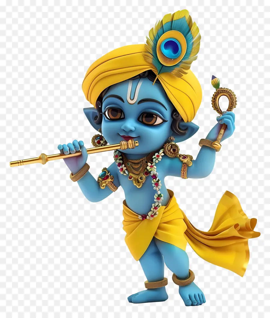 Krishna Janmashtami，Mavi çizgi Film Karakteri PNG