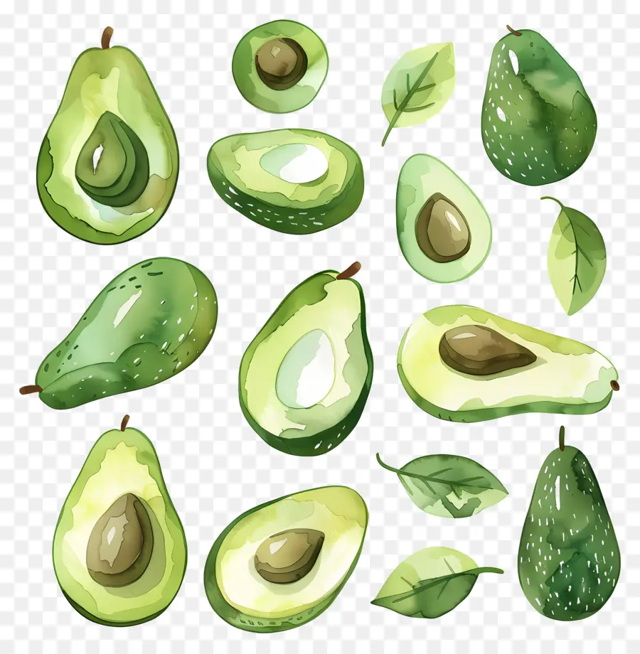 Avokado，Meyve PNG