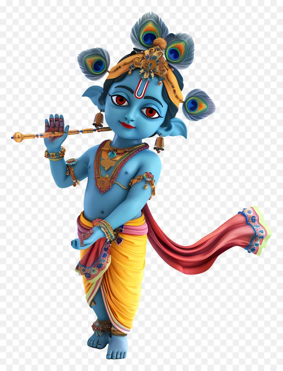 Krishna Janmashtami，Mavi Tanrı PNG