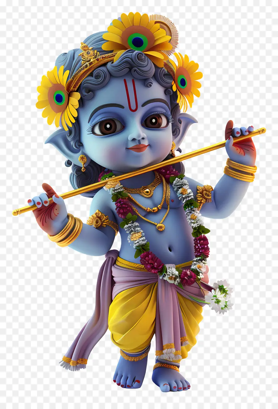 Krishna Janmashtami，Mavi Tanrı PNG