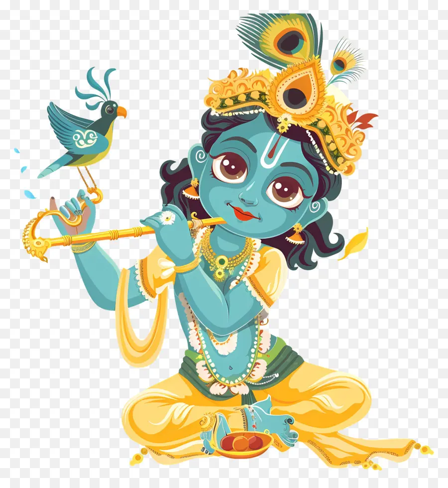 Krishna Janmashtami，Mavi Tanrı PNG