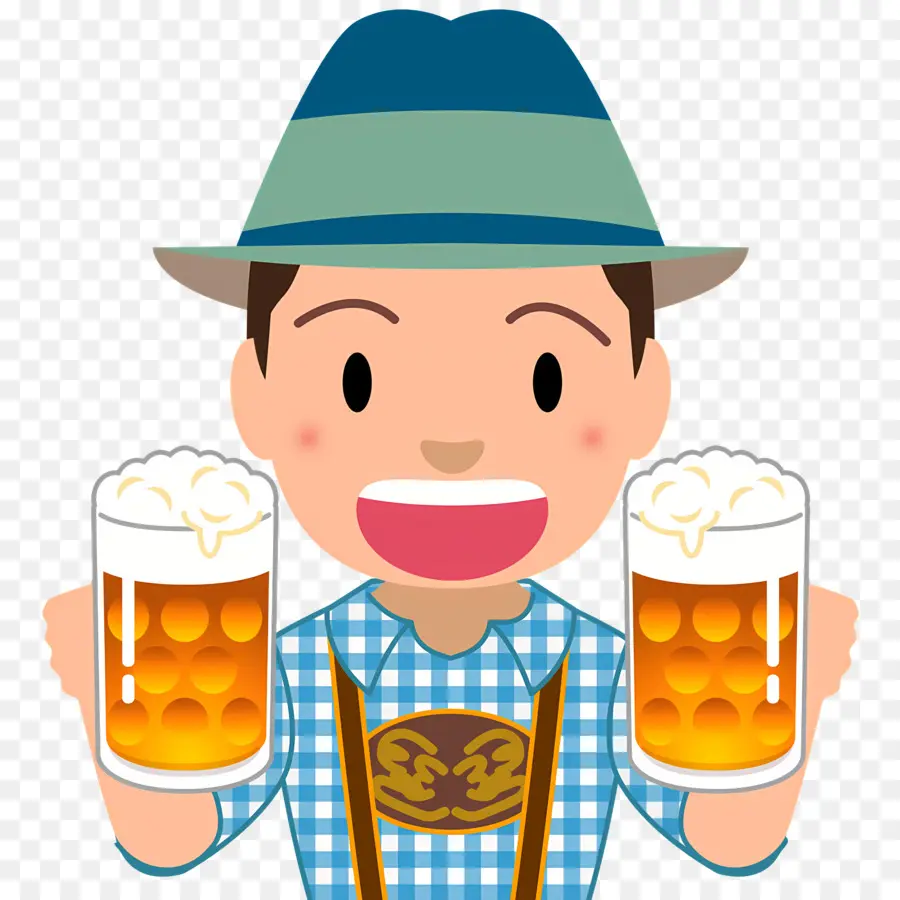 Oktoberfest，Bira Olan Adam PNG