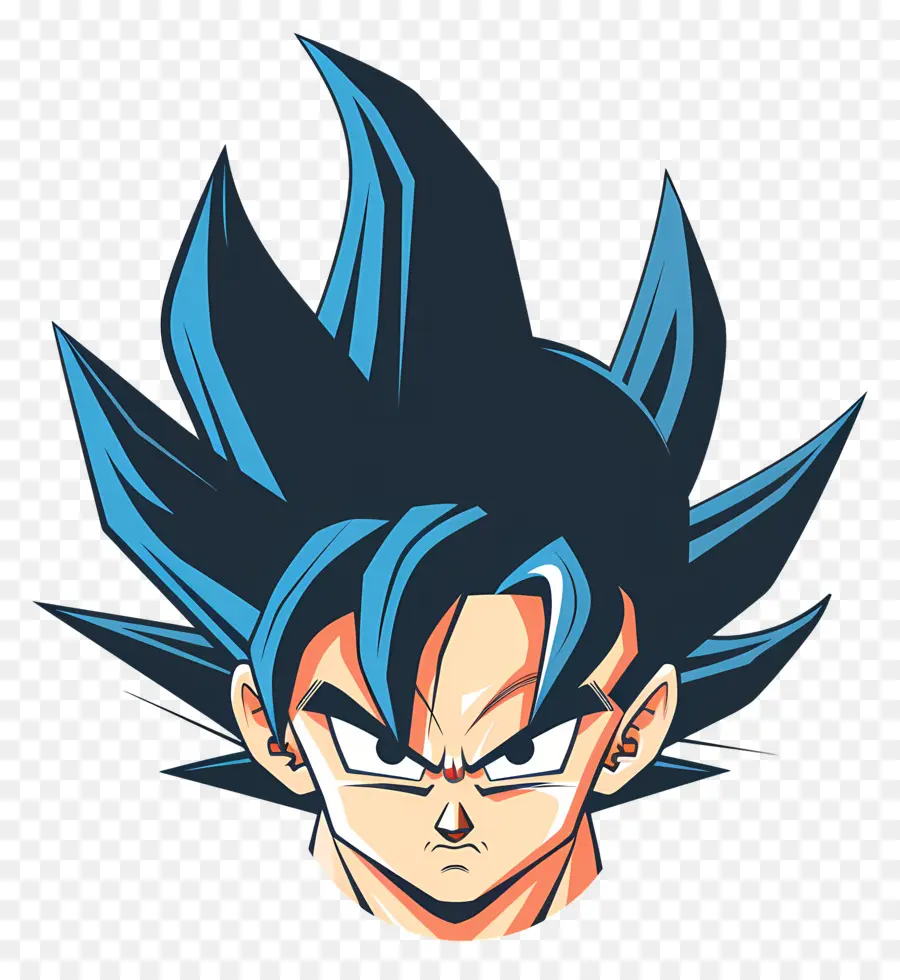 Goku Kafa，Mavi Gözler PNG