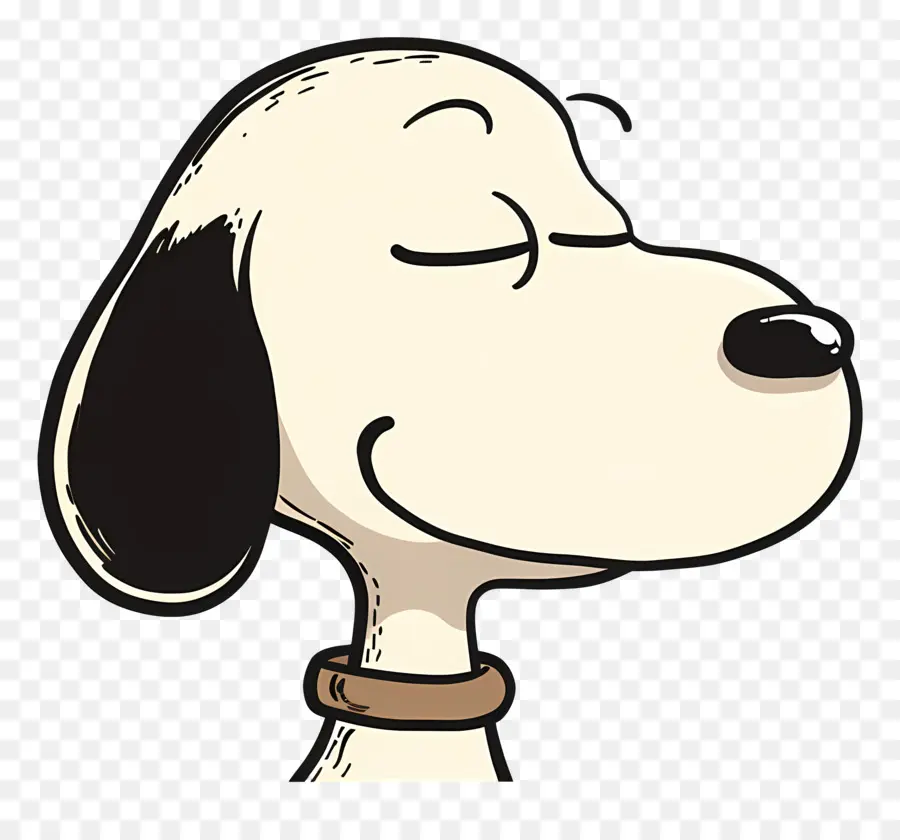 Snoopy Kafası，Mutlu Köpek PNG