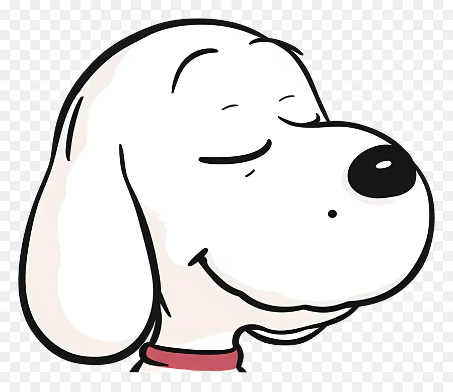 Snoopy Kafası，Mutlu Köpek PNG