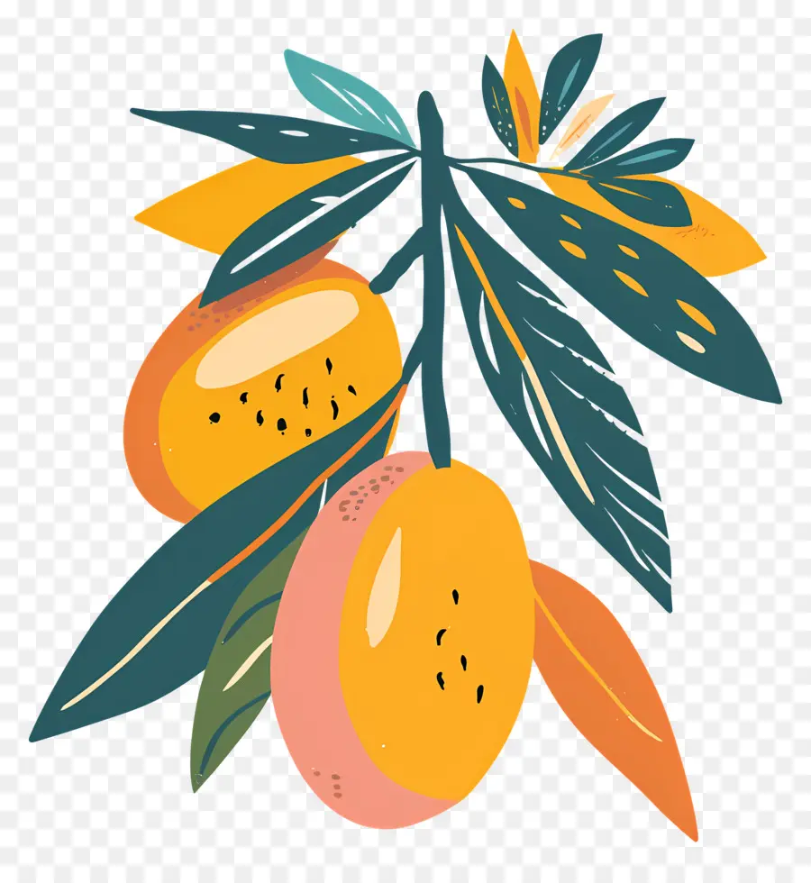 Mango，Yapraklar PNG