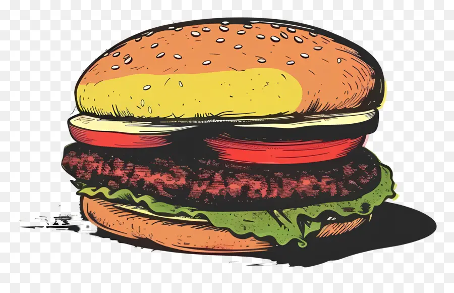 Hamburger，Gıda PNG