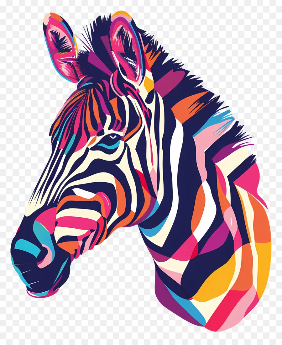 Zebra Kafa，Zebra çizgili PNG