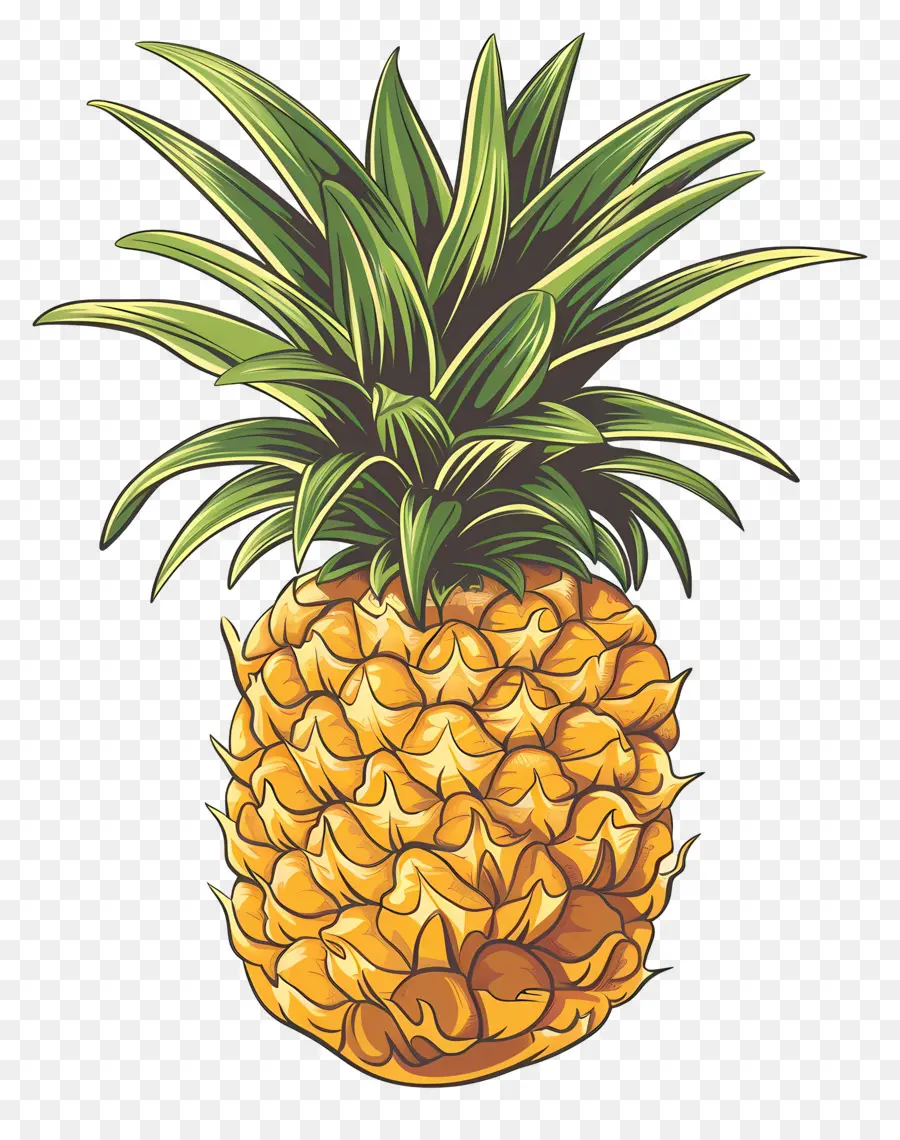 Ananas，Tropikal Meyve PNG