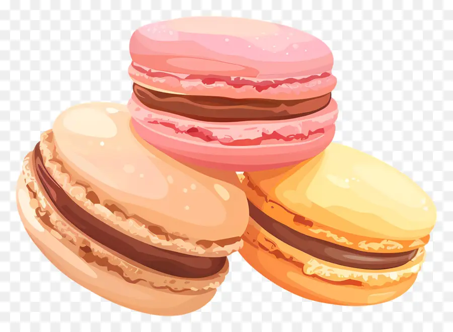 Macarons，Fransızca Hamur Işi PNG